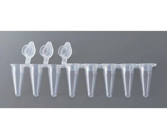 67-3044-42 8-Strip tube with PCR Cap 0.1 mL Flat Cap 60 x 2 Bags PCR-8SAC-RT-1-C