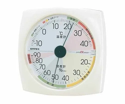 61-6864-41 High Precision UD Thermo-Hygrometer 130 x 130 x 21mm 140G (Blister Pack) EX-2811