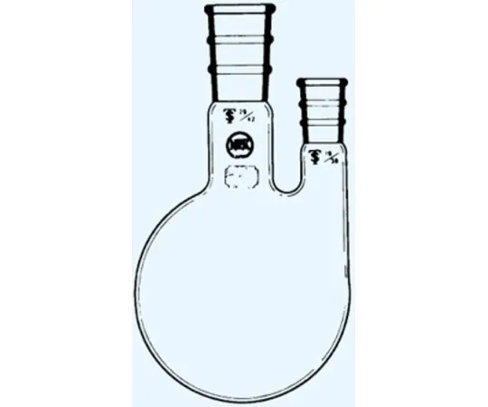 65-8669-07 Double-headed Flask 1000 mL Middle Tube, Side Tube 29/42, 15/25 Angle 5° 037-29180