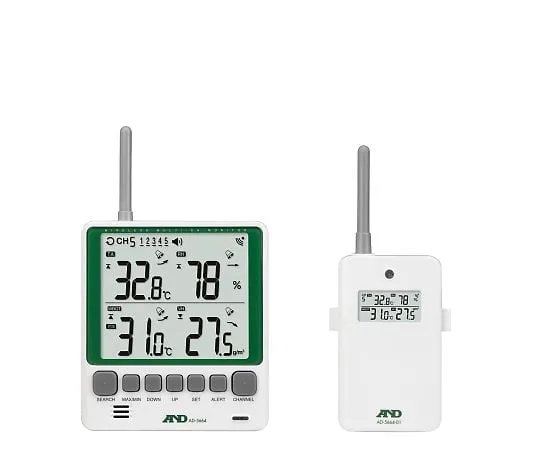 64-4055-61 Multi-Channel Wireless Environment Thermo-hygrometer master unit/sub unit Set General (ISO) Calibrated (test results report + Traceability System Diagram) AD5664SET-00A00