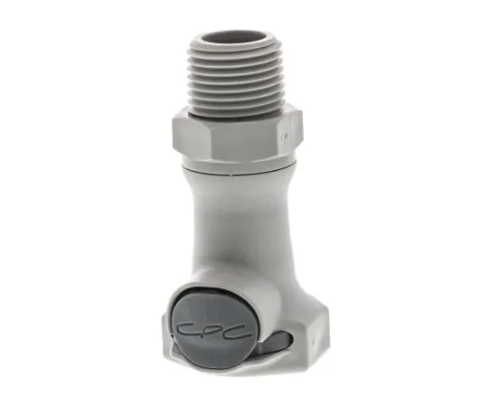 63-4716-86 Straight Hose Coupling 1/2in Coupling Body - Valved, Thread Mount, 1/2 in NPT Male, PP HFCD10812