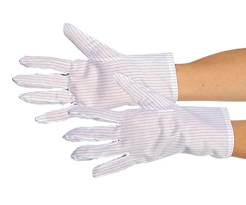 61-4695-54　［Discontinued］Low Particle-Emission Antielectricity Stripe Gloves (10 Pairs)　MX118-S