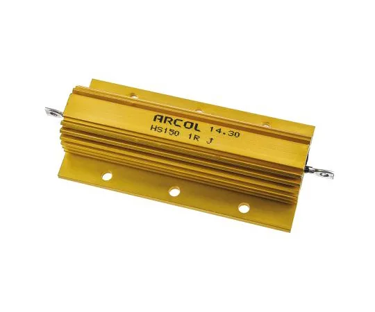 63-4758-75 Arcol HS150 Series Aluminium Ho***d Axial Wire Wound Panel Mount Resistor, 1Ω ±5% 150W HS150 1R J