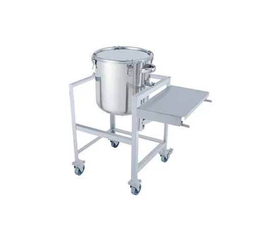64-5067-87 Stainless Steel Plate Type Clip-on Sealed Container 35L with Stand (with work bench) DT-CTH-ASCB-36
