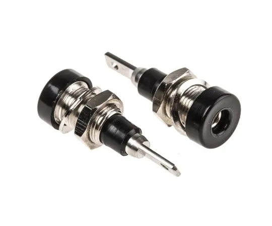 63-4748-63 Black Female Banana Plug Tab 30 V ac, 60 V dc 23.0060-21