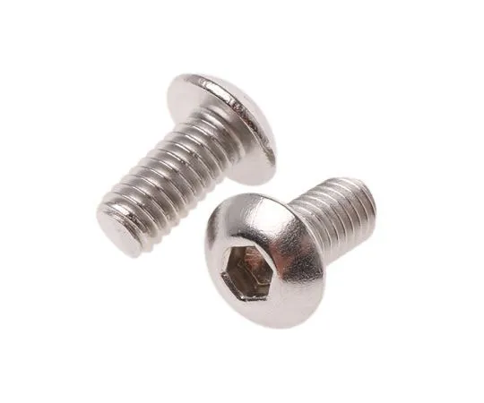 63-4717-67 RS PRO M4 x 8mm Hex Socket Button Screw Plain Stainless Steel 183-8626