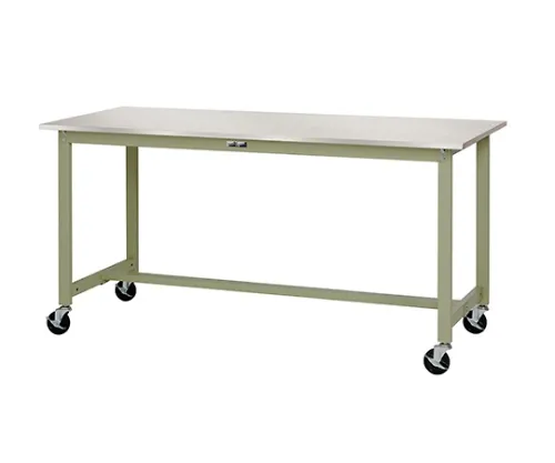 61-3763-84　［Discontinued］Work Table Stainless Steel Top Panel Series Mobile H740mm　SWS3C-960-SG