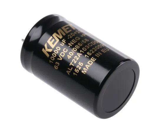 63-4767-13 KEMET 10000μF 63V dc Aluminium Electrolytic Capacitor, Flush Mount 35 x 55mm +85°C 35mm 55mm ALT22A103CD063