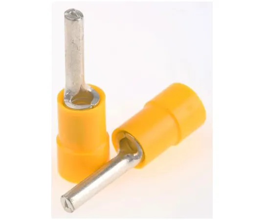 63-4891-41 RS PRO Insulated Tin Plated Crimp Pin Connector, 4mm² to 6mm², 12AWG to 10AWG, 2.8mm Pin Diameter, 14mm Pin Length, 613-9665