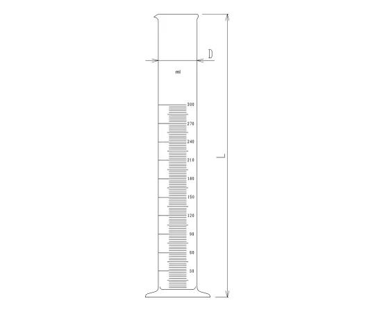 62-2118-60　［Discontinued］Graduated Cylinder　4772-300