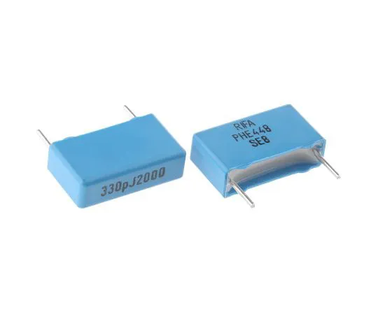 63-4893-07 KEMET 330pF Polypropylene Capacitor PP 2 kV dc, 700 V ac ±5% Tolerance Through Hole PHE448 Series PHE448SB3330JR06