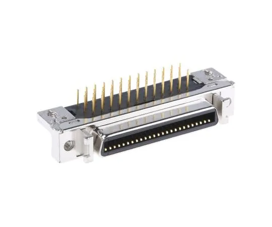 63-4834-81 3M 102 Series, Female 50 Pin Right Angle Through Hole SCSI Connector 2.54mm Pitch, Solder 10250-5212PL