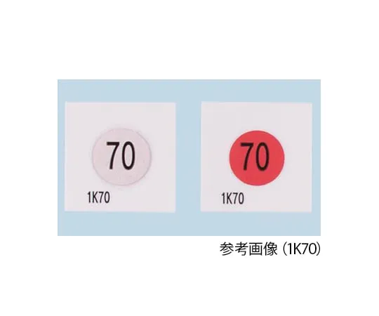 63-4795-05 Asei Kougyou Temperature Sensitive Label, 80°C, 1 Level 1K80