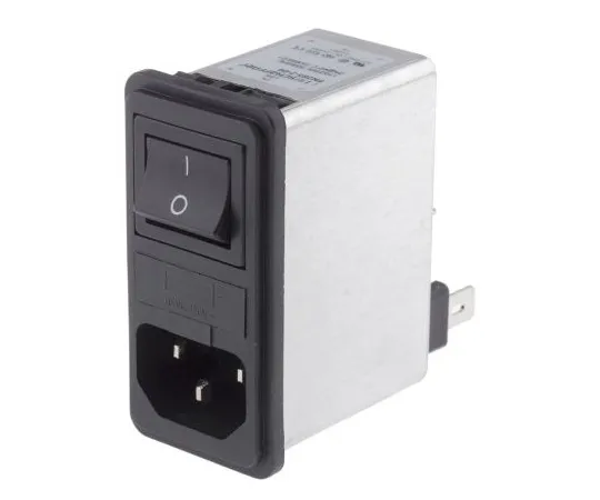 63-4799-32 Male C14 IEC Filter Snap-In 5 x 20mm,Faston,Rated At 2A,250 V ac Operating Frequency 50 → 400Hz FN285-2-06