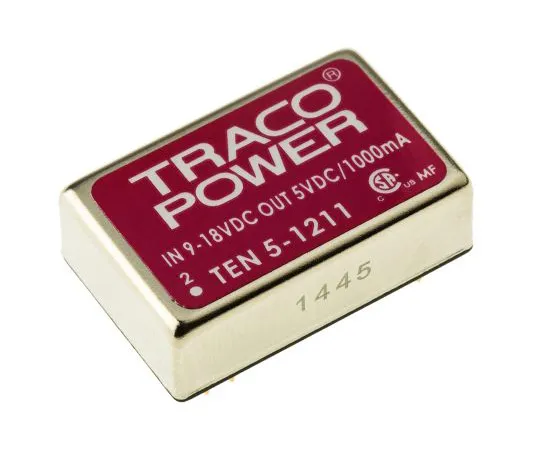 63-4754-72 TRACOPOWER TEN 5 6W Isolated DC-DC Converter Through Hole, Voltage in 9 → 18 V dc, Voltage out 5V dc TEN 5-1211