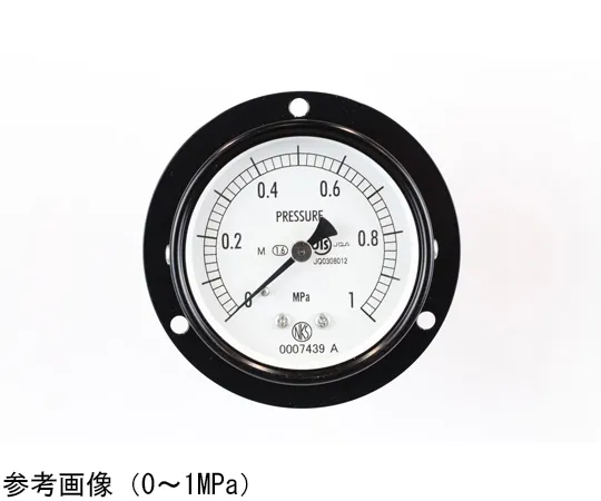 65-4272-26 Normal Pressure Gauge (Φ60) Embedded D Frame (Mounting Hole) for Steam 0.1 MPa AA15-221