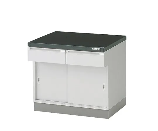 1-4898-11　［Discontinued］Side Laboratory Bench Wooden Type, Sliding Door Type 900 x 750 x 800　AC2O-907