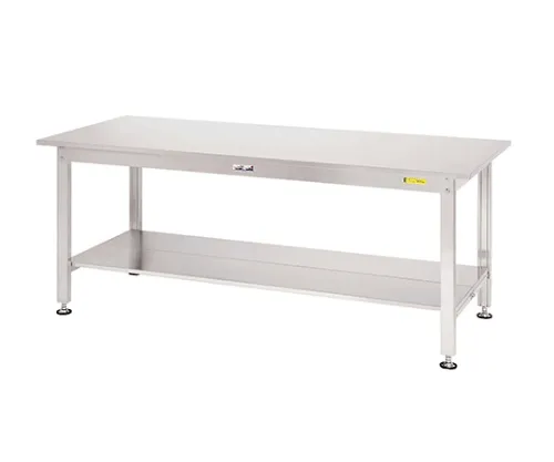 61-3764-35　［Discontinued］Stainless Steel Work Table with Double-Sided Shelf Board　SS3-960TT