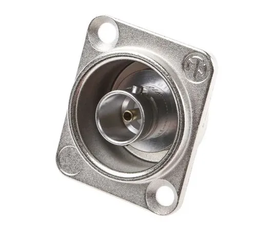 63-4799-38 Neutrik Straight 75Ω Panel Mount BNC Connector, jack, White Bronze, Solder Termination NBB75DSI