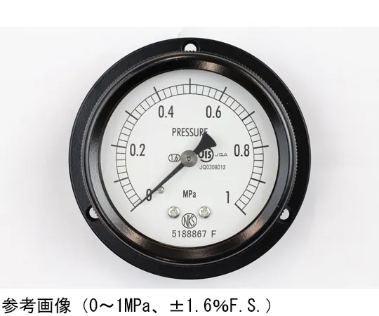 65-4293-90 Sealed Pressure Gauge (60Φ) Recessed D Frame (Mounting Hole) 0.2 MPa BA15-271