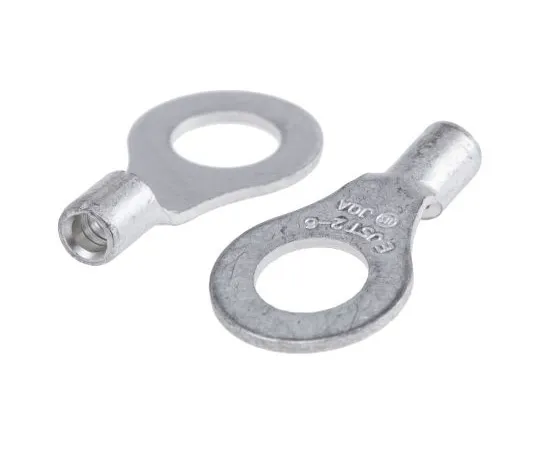 63-4885-48 JST Uninsulated Crimp Ring Terminal, 6mm Stud Size, 1mm² to 2.6mm² Wire Size R2-6