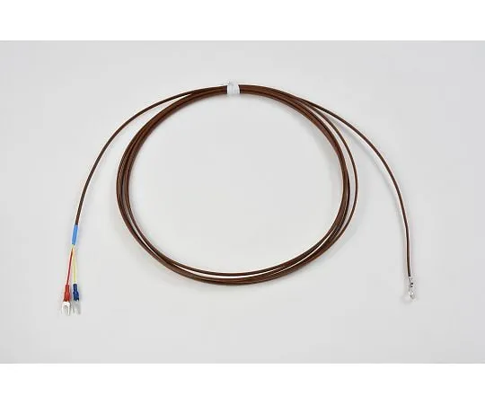 64-3426-10　Temperature Sensor [thermocouple K] Duplex (tip welding) Type (Class2 Teflon Coating)  - Round Tip Terminal　TH-8290-1-M