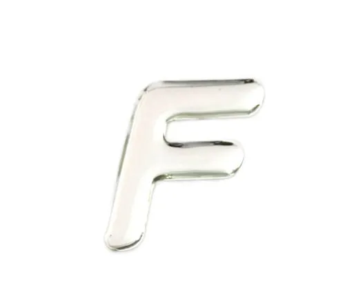61-7427-80 Silver Metal Characters F 35mm x 1mm SM35-F