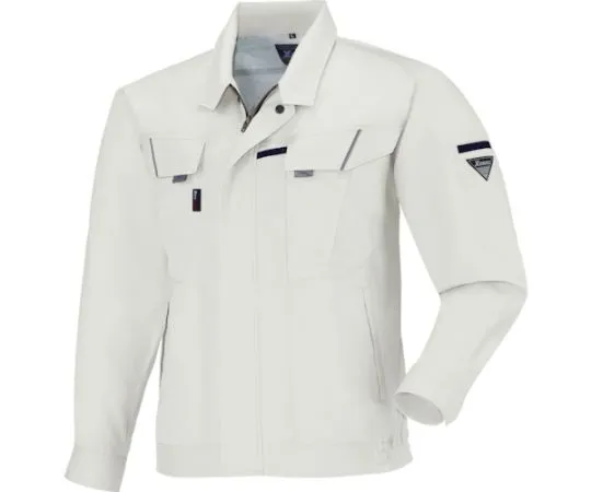 65-8488-04 Long Sleeve Blouson Silver Gray 3L 7564-22-3L