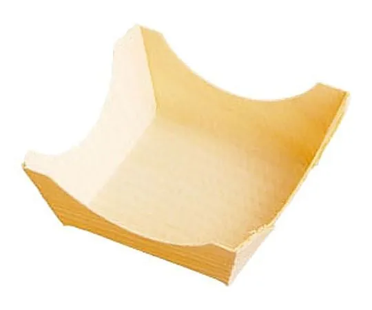 62-6654-75　［Discontinued］Wood Container Square Type (100 Sheets) Small　23901