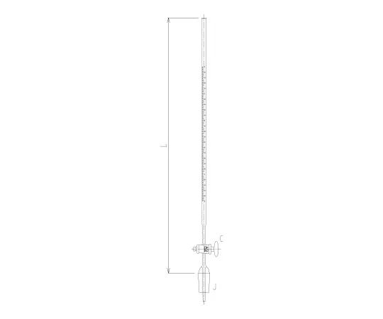 62-2118-06　［Discontinued］Sliding Buret Glass Cock　4648-5-4L
