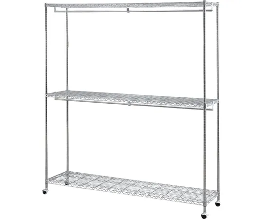 65-2320-56 Metal shelf wardrobe 2 tiers Type 120 pieces Storage SEW2-1821BC
