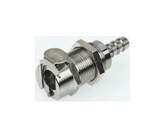 63-4796-76 Straight Male Hose Coupling Coupling Body - Valved, Panel Mount, Brass MCD1604