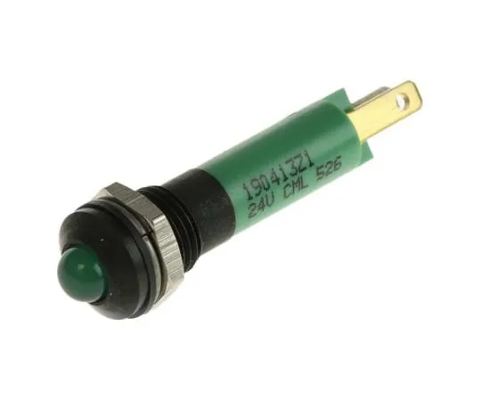 63-4830-74 CML Innovative Technologies Green Indicator, 24 V ac/dc, 8mm Mounting Hole Size 190413Z1