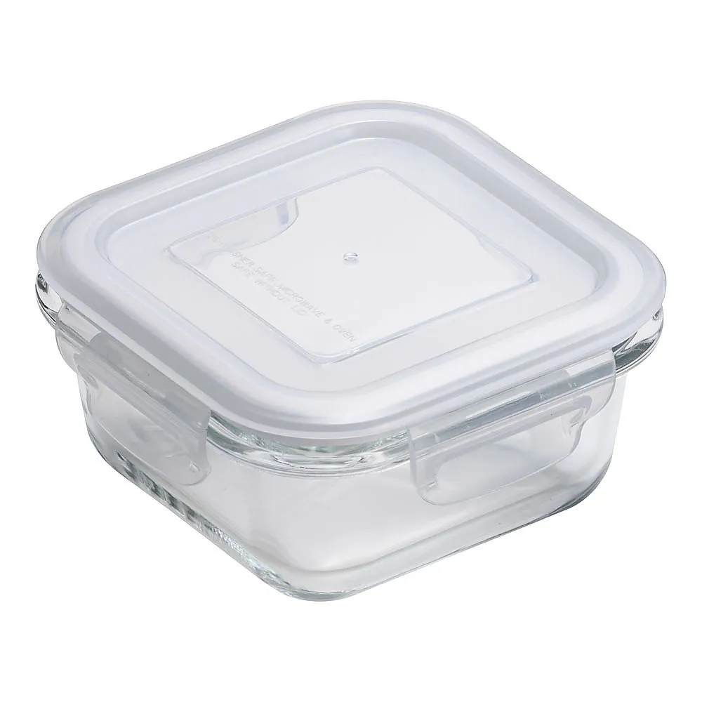65-3867-71 Heat-Resistant Glass Storage Container Square 300 ml 4322