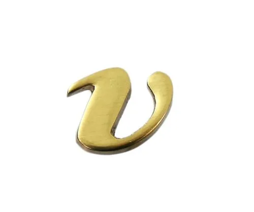 61-7430-98 Brass Gold Characters Small Characters V QS20-V