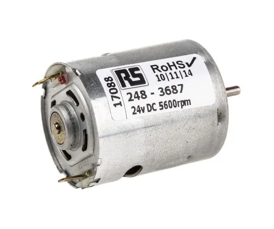 63-4744-99 Mellor Electric Brushed DC Motor, 24 V dc, 2.3 Ncm, 5600 rpm RS360