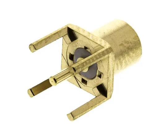 63-4743-44 Radiall Through Hole MCX Connector jack, 50Ω Impedance, Solder Termination, 0 → 6GHz R113426000W