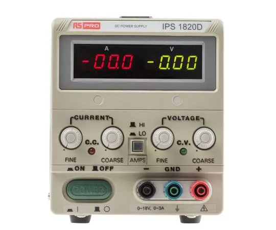 63-4668-89 RS PRO Bench Power Supply, 360W, 1 Output, 0 → 18V, 20A 123-3577