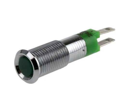 63-4775-03 Signal Construct Green Indicator, Solder Tab Termination, 24 V dc, 8mm Mounting Hole Size SMCP08214