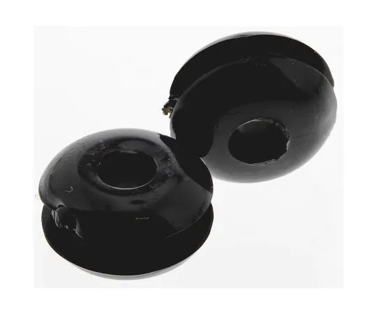 63-4930-01 RS PRO Black PVC 6mm Round Cable Grommet for Maximum of 3mm Cable Dia. 666-4593