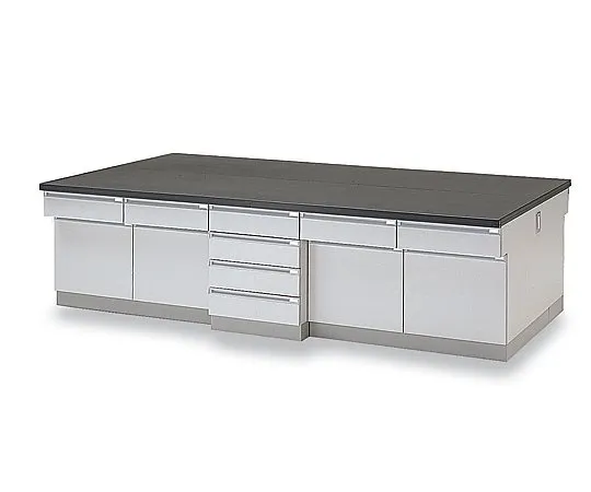 3-1196-01　［Discontinued］Central Laboratory Bench Wooden Type 2400 x 1200 x 850　SFO-2412H