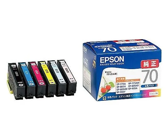 61-0511-82 Epson Genuine Ink Cartridge Ink 6 Colors Pack IC6CL70