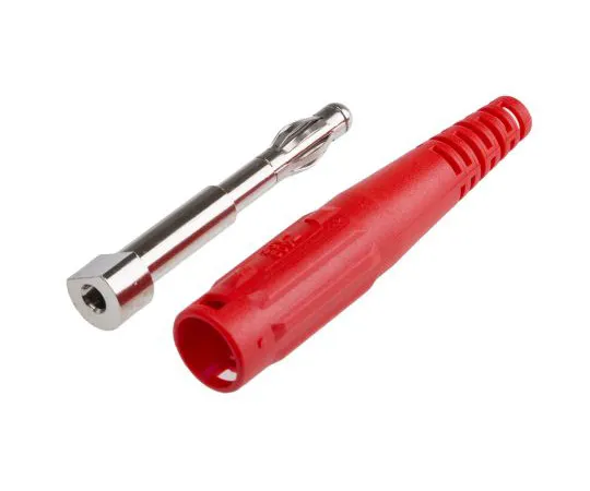 63-4793-40 Red Male Banana Plug Screw 30 V ac, 60 V dc 64.9195-22