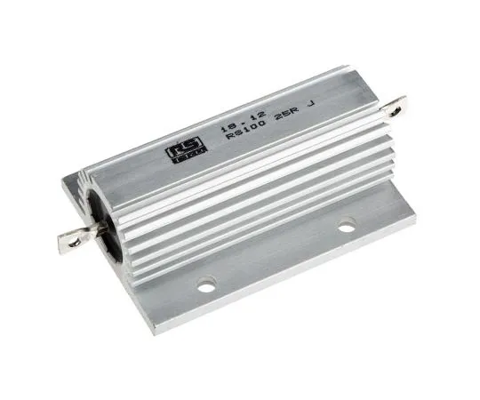 63-4684-28 RS Pro Aluminium Ho***d Axial Wirewound Wire Wound Fixed Resistor, 25Ω ±5% 100W 131-1312