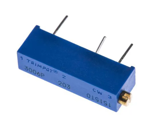 63-4850-09 20kΩ Through Hole Trimmer Potentiometer 0.75W Side Adjust Bourns 3006 Series 3006P-1-203LF