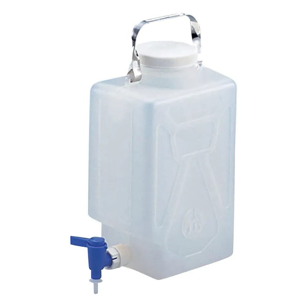 5-056-01 Nalgene Square Bottle with Stopcock 2321 2 Gallons/9L 2321-0020