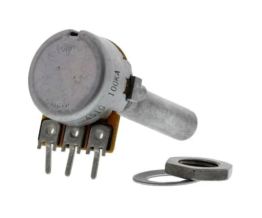 63-4745-40 Alps Electric Rotary Carbon Film Potentiometer with a 6 mm Dia. Shaft, 100kΩ, ±20%, 0.05W, Logarithmic RK1631110TV7 RK1631110TV7