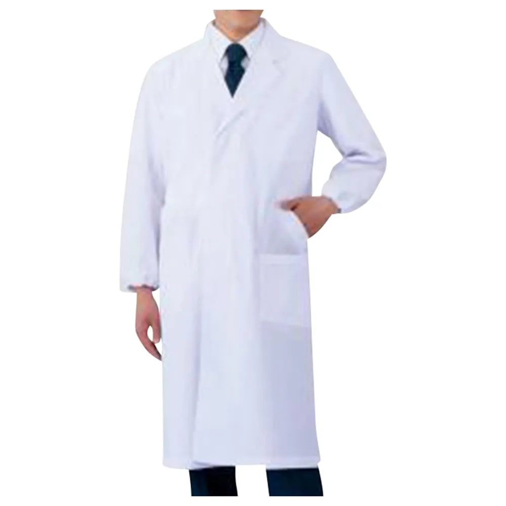 2-9412-01 ASLAB White Coat single (Big Pocket, For Men) S AL-MSD