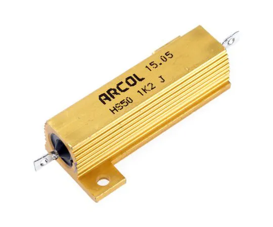 63-4892-10 Arcol HS50 Series Aluminium Ho***d Axial Wire Wound Panel Mount Resistor, 1.2kΩ ±5% 50W HS50 1K2 J