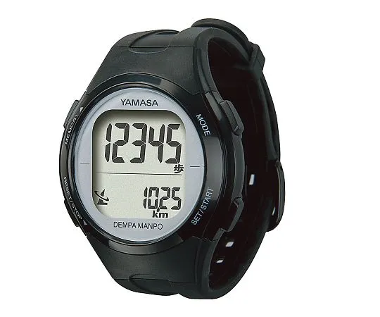3-9505-01　［Discontinued］Watch Pedometer Black/Silver　TM-500(B/S)